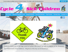 Tablet Screenshot of cycle4sickchildren.com
